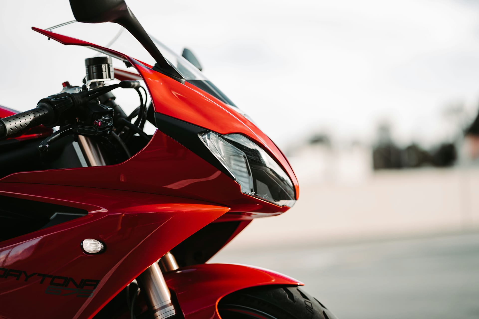 Motorcycle being serviced by a mobile mechanic